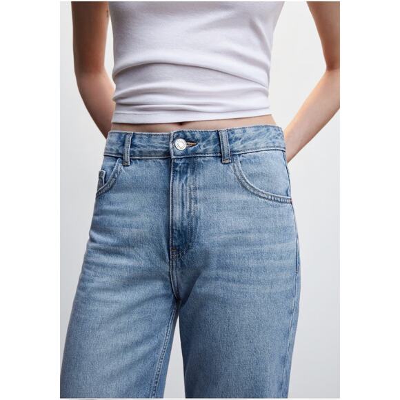 MANGO Wideleg Midrise Jeans - 12 - Picture 3 of 6